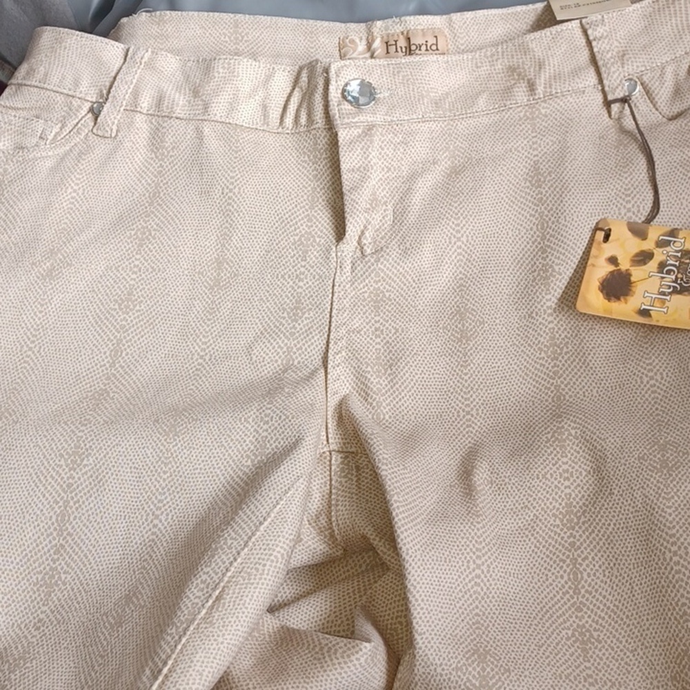 Hybrid & Company Stone Snake Print Stretch Skinny Jeans, Sz 18